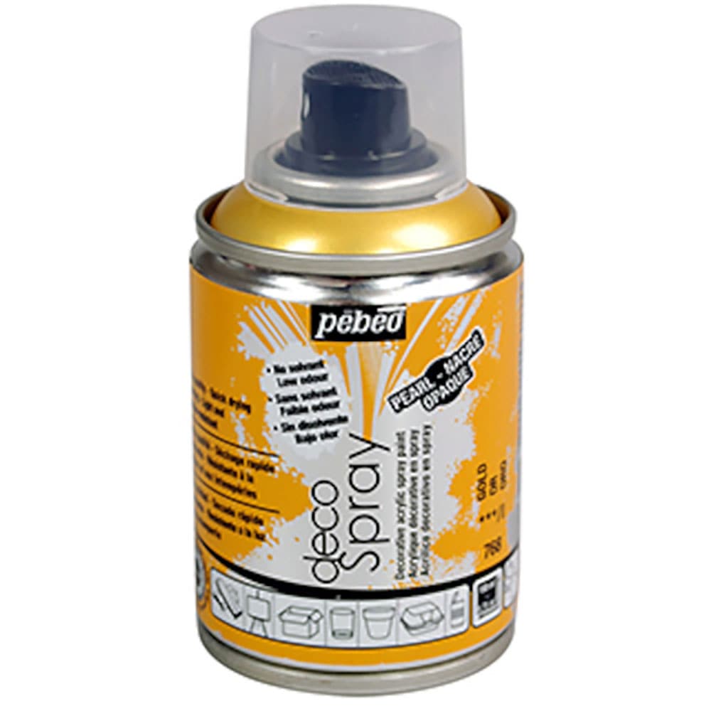Pebeo デコスプレー 100ml マット色 パール色 ゴールド 93768_