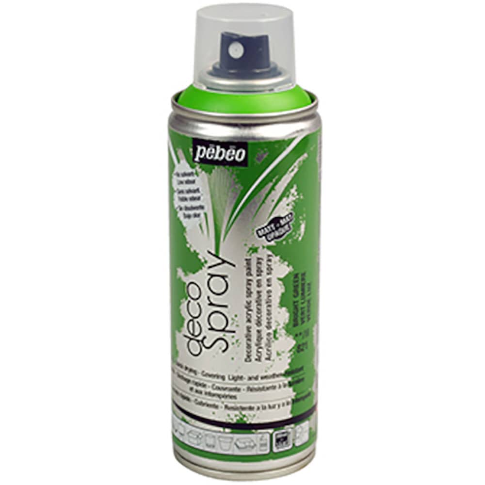 Pebeo デコスプレー200ml マット色 ブライトグリーン 93821_