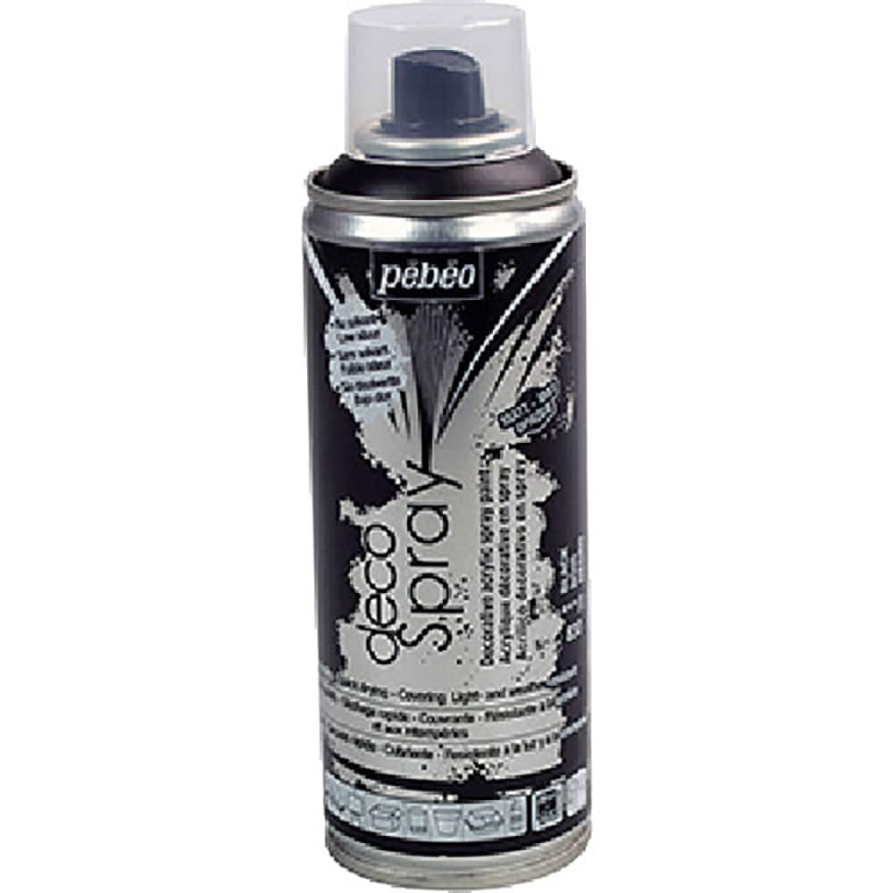 Pebeo デコスプレー200ml マット色 ブラック 93830_