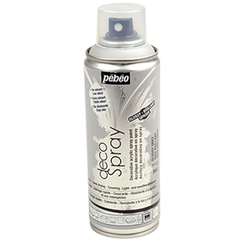 Pebeo デコスプレー200ml グロス色 グロスグレイ 93844_