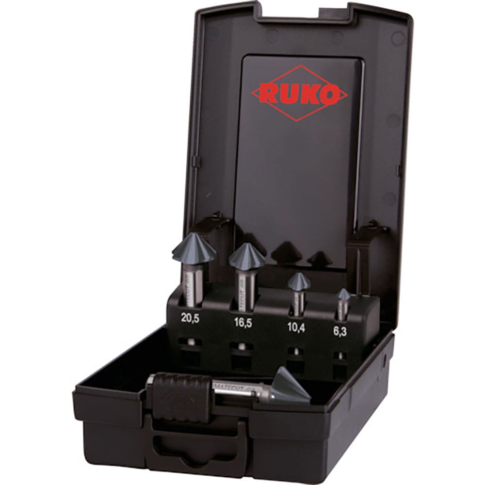 ＲＵＫＯ　不等分割４枚刃カウンターシンク　４Ｓ　「アルティメットカット」　５本組セット　ルナテック＿