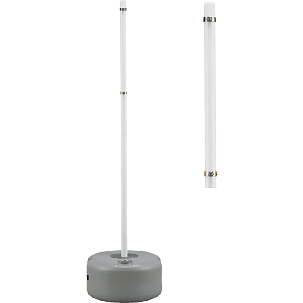 緑十字　移動式標識用ポール　Ｓ－８１００Ｐ　高さ１８００ｍｍ　ベース４９０ｍｍΦ　注水台付　標識取＿