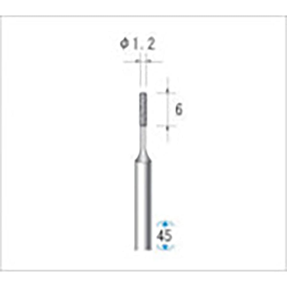 ナカニシ　電着ＣＢＮバー　円筒型　φ１．２×６×軸φ３　＃２２０　１２１７２＿