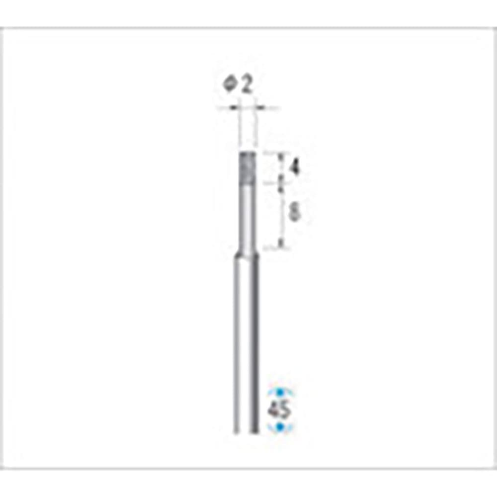 ナカニシ　超硬軸電着ＣＢＮバー　円筒型　φ２×４×軸φ３　＃１４０　１２２６３＿