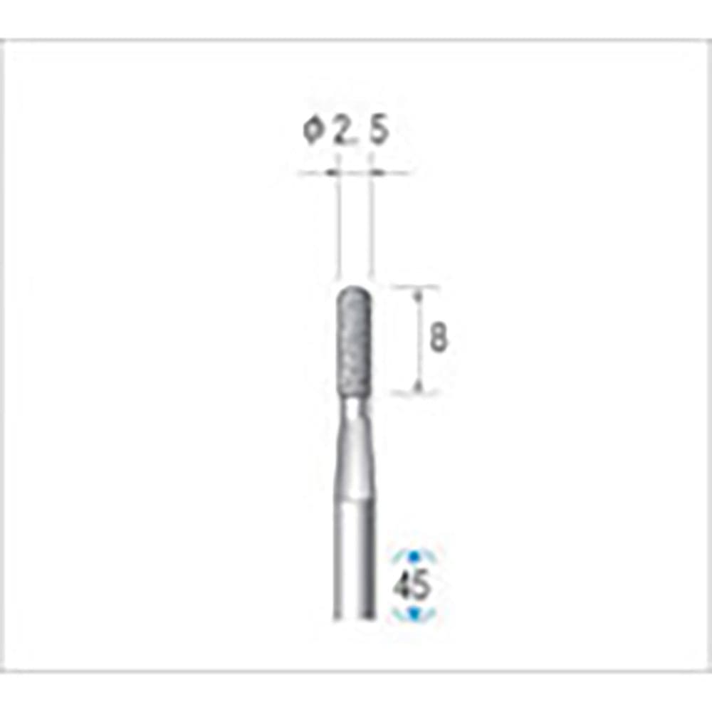 ナカニシ　電着ＣＢＮバー　円筒先丸型　φ２．５×８×軸φ３　＃１２０　１２３３８＿