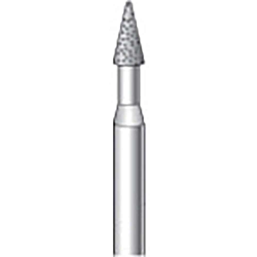 ナカニシ　電着ダイヤモンドバー　テーパー先丸型　φ３×６×軸φ３　＃１２０　１２４７１＿