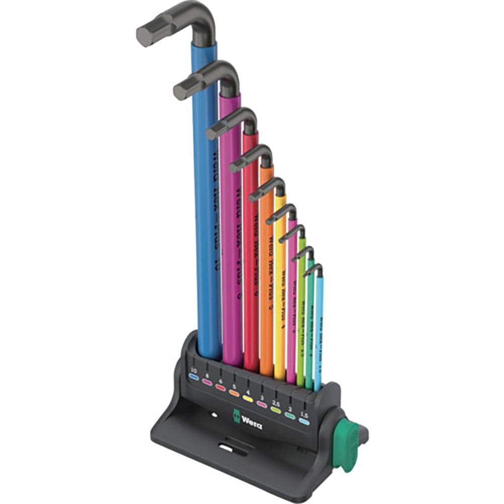 Ｗｅｒａ　９５０／９　ヘックスプラスマルチカラー３　Ｌキーセット　ミリサイズ　ブラックレーザー　１＿