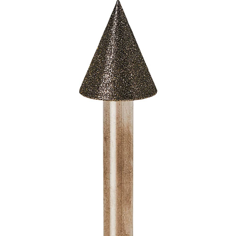 ナカニシ　電着ダイヤモンドバー　テーパー型　φ１５×１８×軸φ６　＃１２０　４５°　１３３２２＿