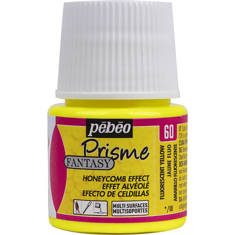 Pebeo ファンタジープリズム45ml NO.60蛍光イエロー 166060_