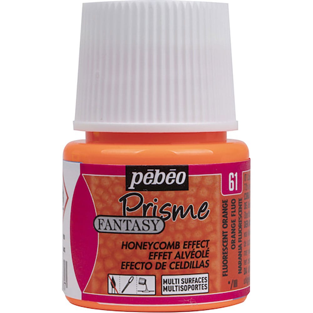 Pebeo ファンタジープリズム45ml NO.61蛍光オレンジ 166061_