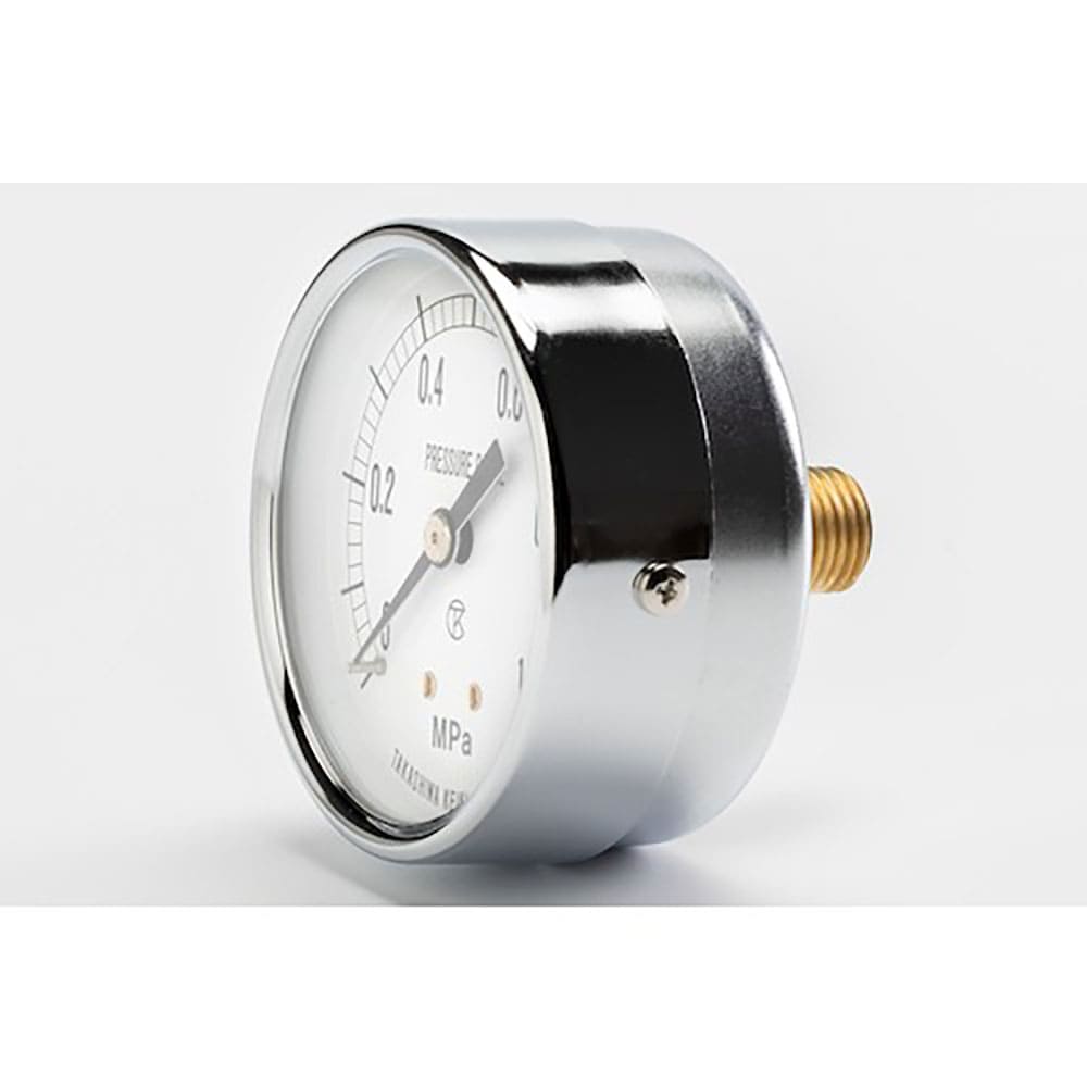 高島　小型圧力計（Ｄ枠埋込型・縁なし・中心ネジ・φ５０）圧力レンジ０．０～４ＭＰａ　Ｒ１／４　１７＿