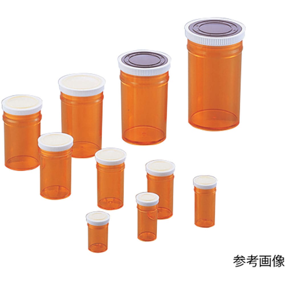 AS スチロール棒瓶 茶 S-40 1-9730-04_