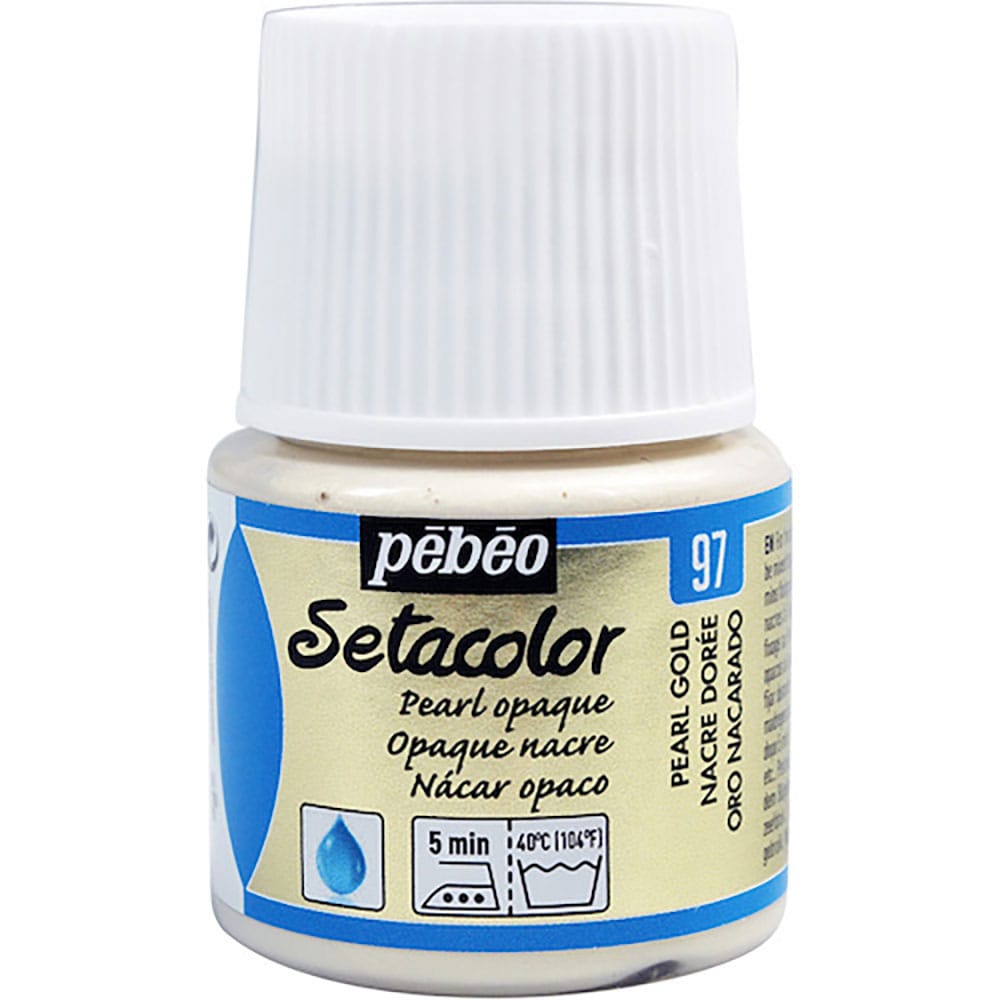 Ｐｅｂｅｏ　布用水性アクリル絵具セタカラー不透明色　４５ｍｌ　パールゴールド　２０２０９７＿