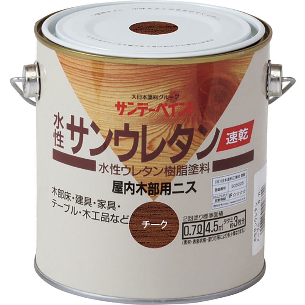 サンデーペイント 速乾水性サンウレタン とうめいつやあり 700M 21Q12_