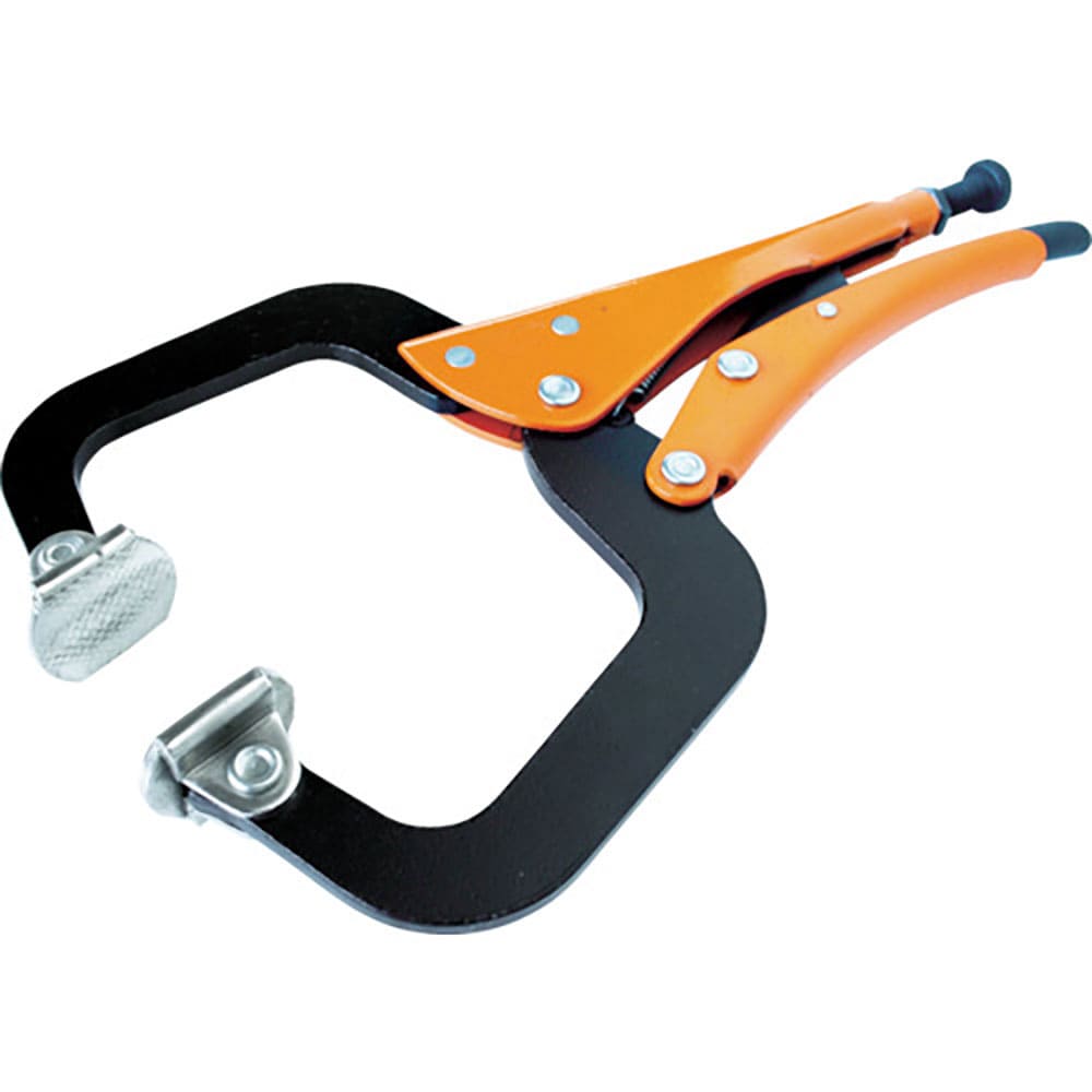 ＧＲＩＰ－ＯＮ　Ｃ型グリッププライヤー（自在金具付）　１６５ｍｍ　２２４－０６＿