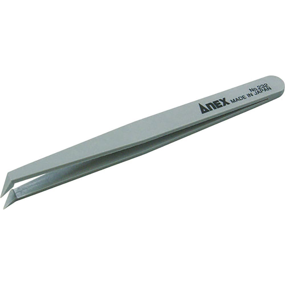 アネックス プラスチックピンセット 先曲型 120mm 232_