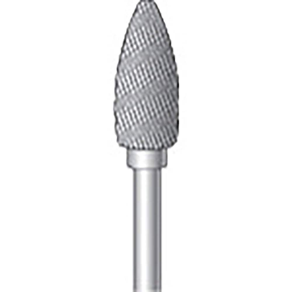 ナカニシ 超硬カッター 砲弾型 ダイヤカット・細目 φ6×13×軸φ2.34 23507_