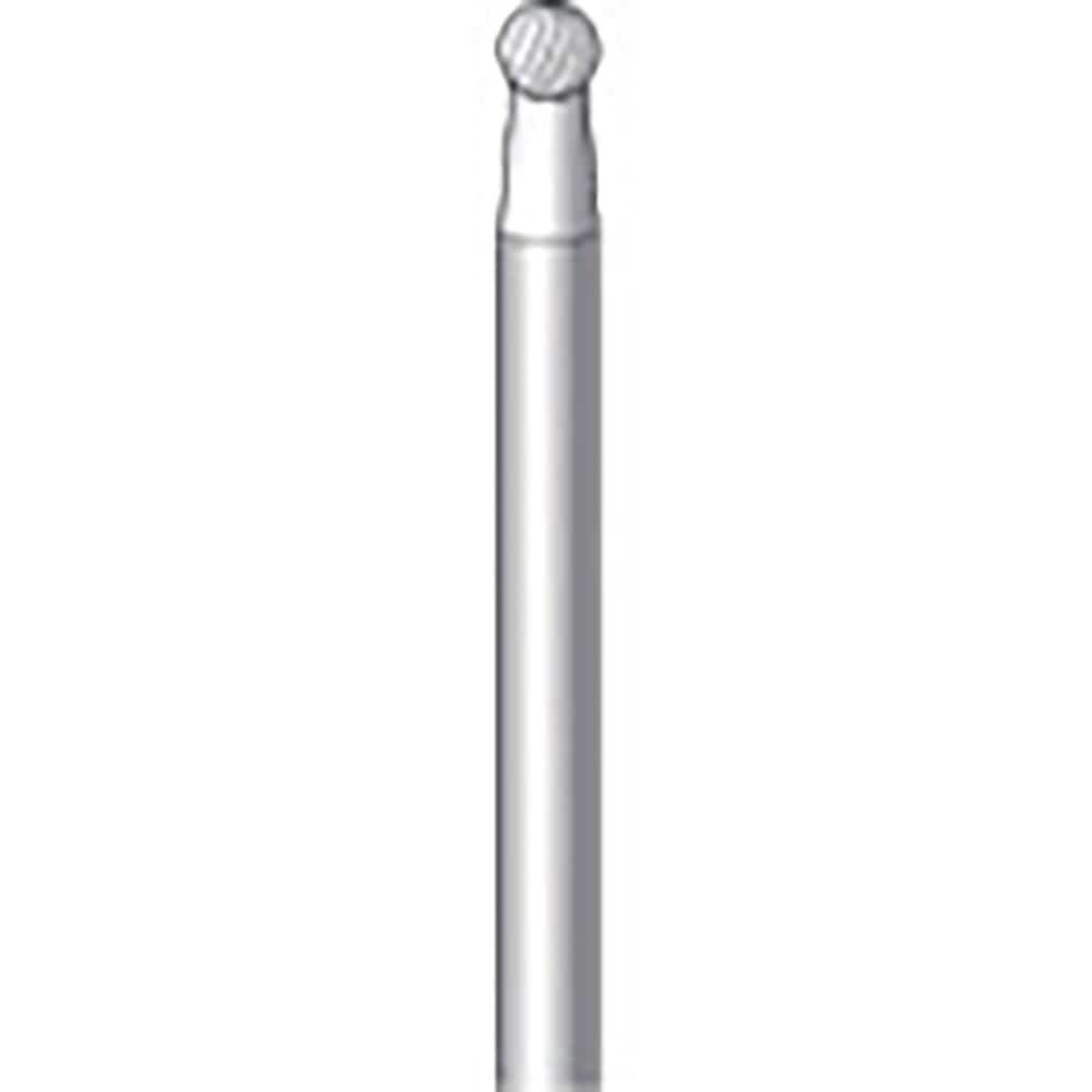ナカニシ　超硬カッター　ロング　球型　シングルカット　φ３×軸φ３　２４０３１＿