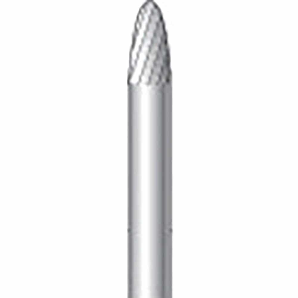 ナカニシ　超硬カッター　砲弾型　シングルカット　φ３×６×軸φ３　２４２８１＿
