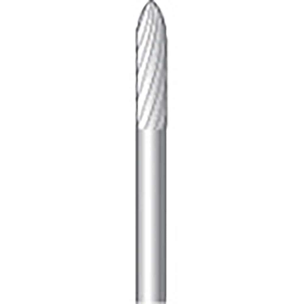 ナカニシ　超硬カッター　ロング　砲弾型　シングルカット　φ３×１２．７×軸φ３　２４３１１＿