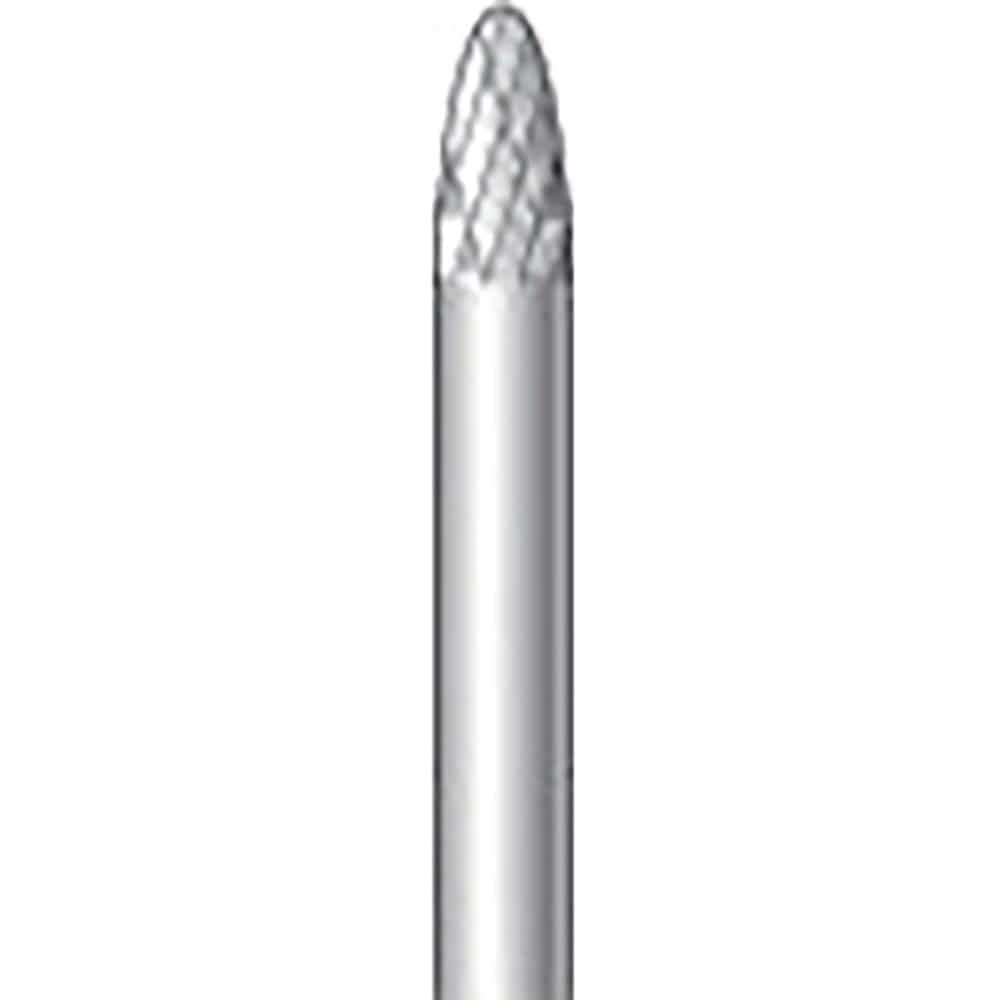 ナカニシ　超硬カッター　砲弾型　ダブルカット　φ３×６×軸φ３　２４３４１＿
