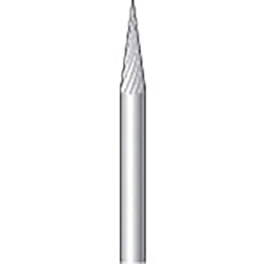 ナカニシ 超硬カッター ロング テーパー型 シングルカット φ3×11×軸φ3 14° 24461_