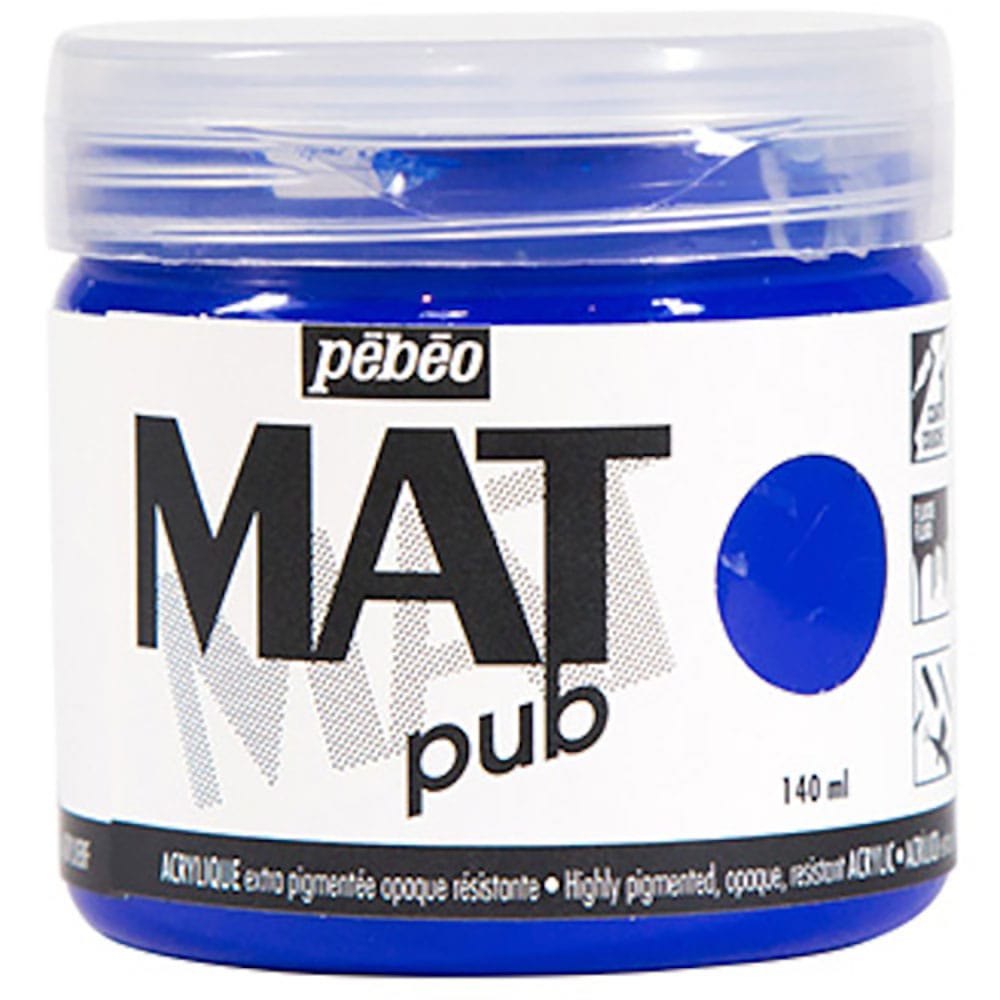 Pebeo マットピュブ 140ml NO.10 ウルトラマリンブルー 256010_
