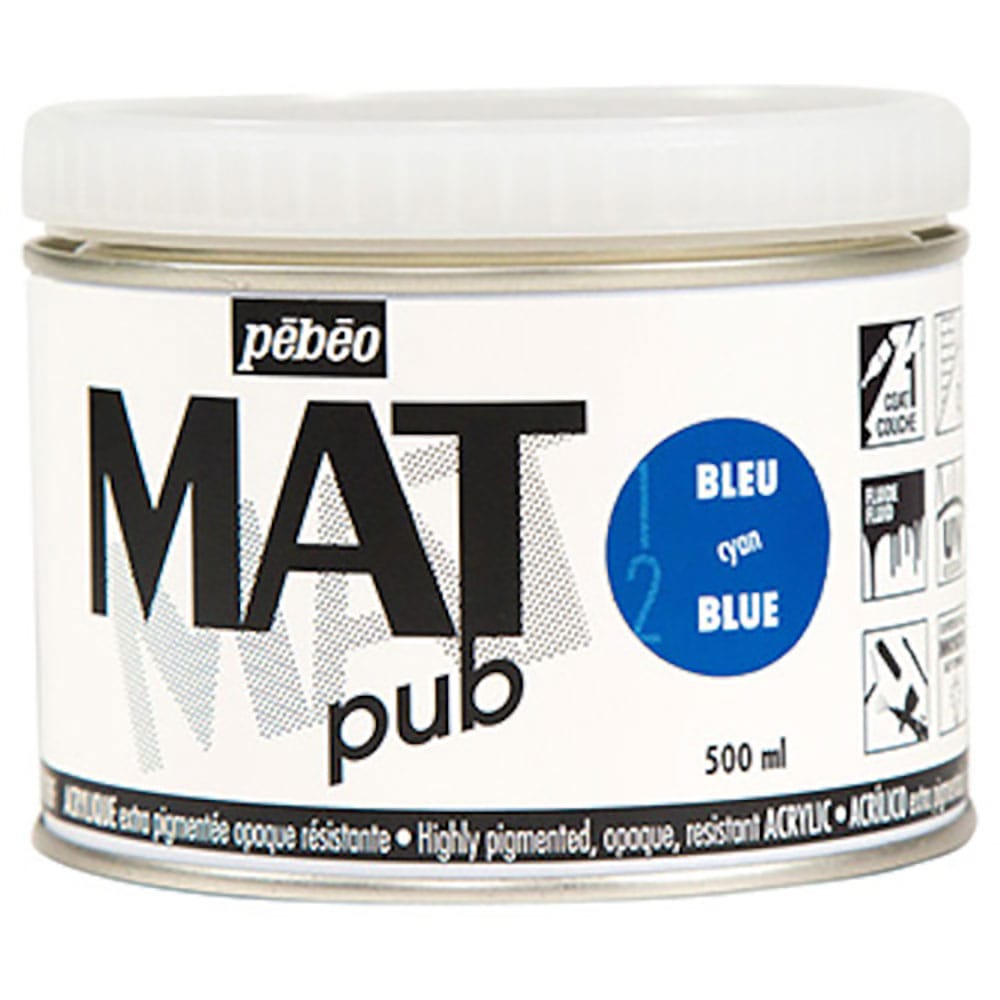 Ｐｅｂｅｏ　マットピュブ　５００ｍｌ　ＮＯ．１２　シアンブルー　２５７０１２＿