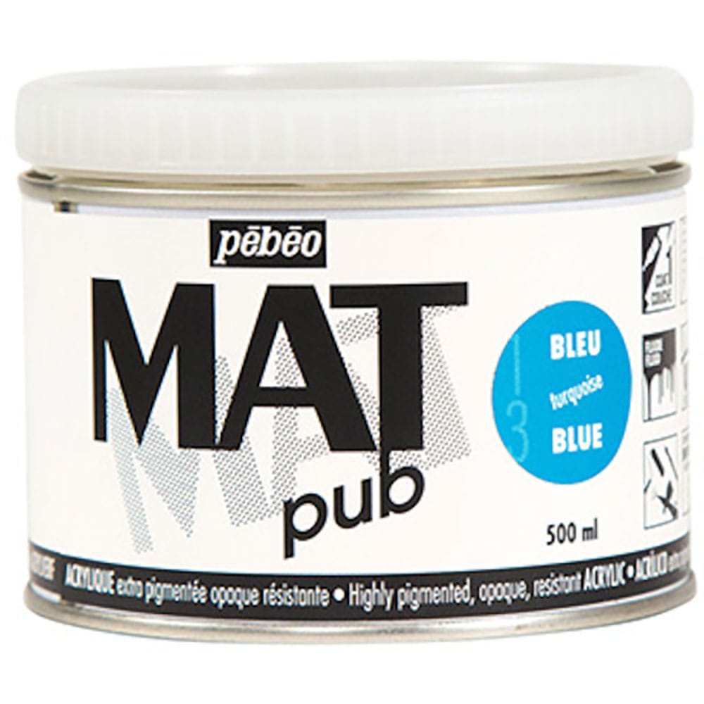 Ｐｅｂｅｏ　マットピュブ　５００ｍｌ　ＮＯ．１３　ターコイズブルー　２５７０１３＿