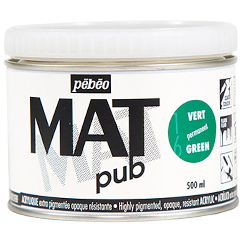 Ｐｅｂｅｏ　マットピュブ　５００ｍｌ　ＮＯ．１６　パーマネントグリーン　２５７０１６＿
