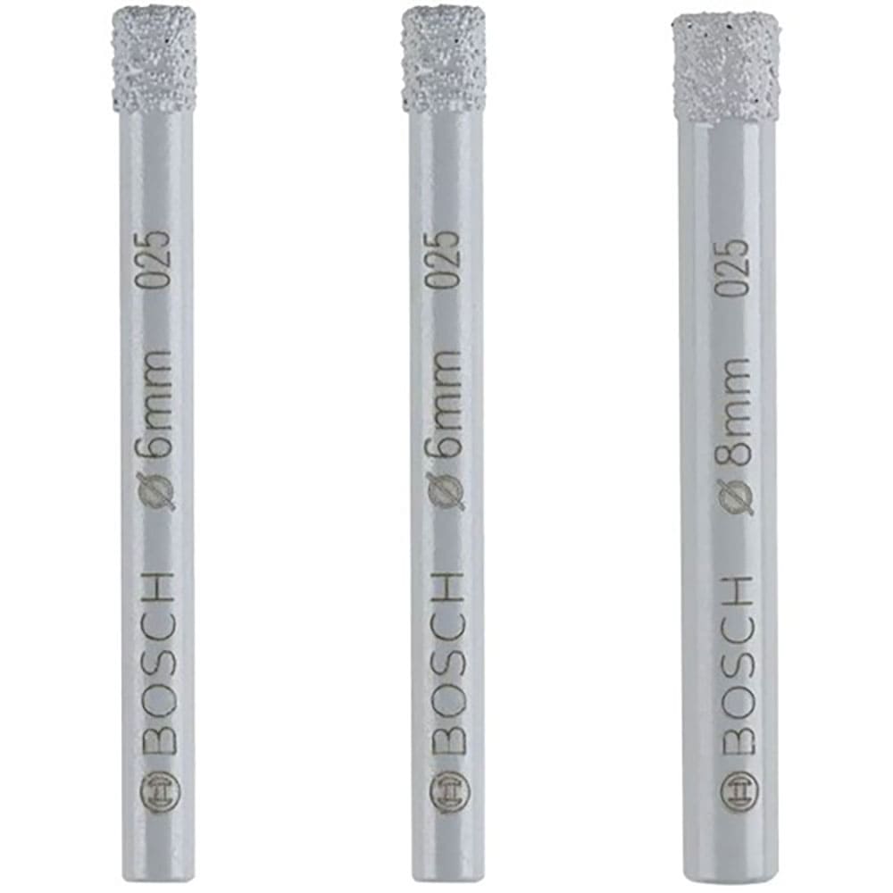 ボッシュ 磁器タイル用ダイヤモンドドリルビット(回転専用) 3本セット 2607011626_