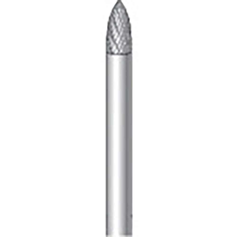ナカニシ　ロングシャフト超硬カッター　砲弾型　ダブルカット　φ６×１３×軸φ６　２６６４１＿
