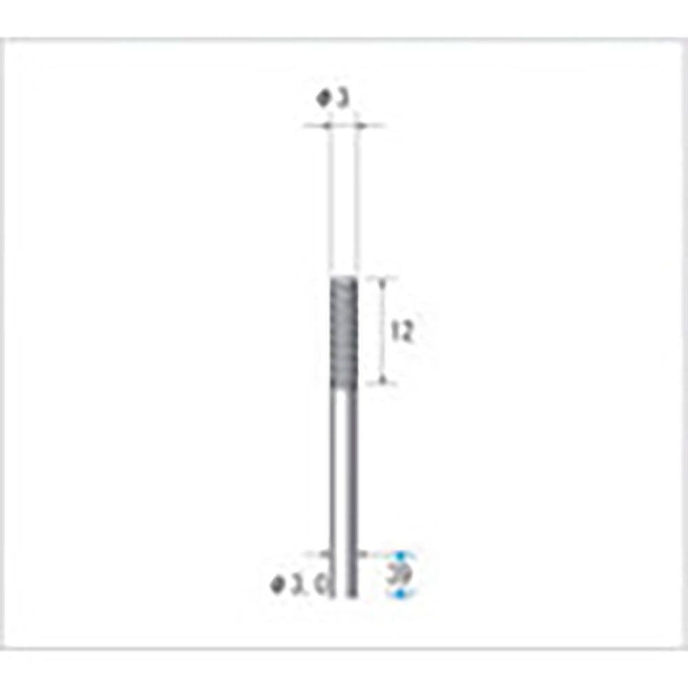 ナカニシ　超硬ルーターカッター　円筒型　ダイヤカット　φ３×１２×軸φ３　２６９０３＿