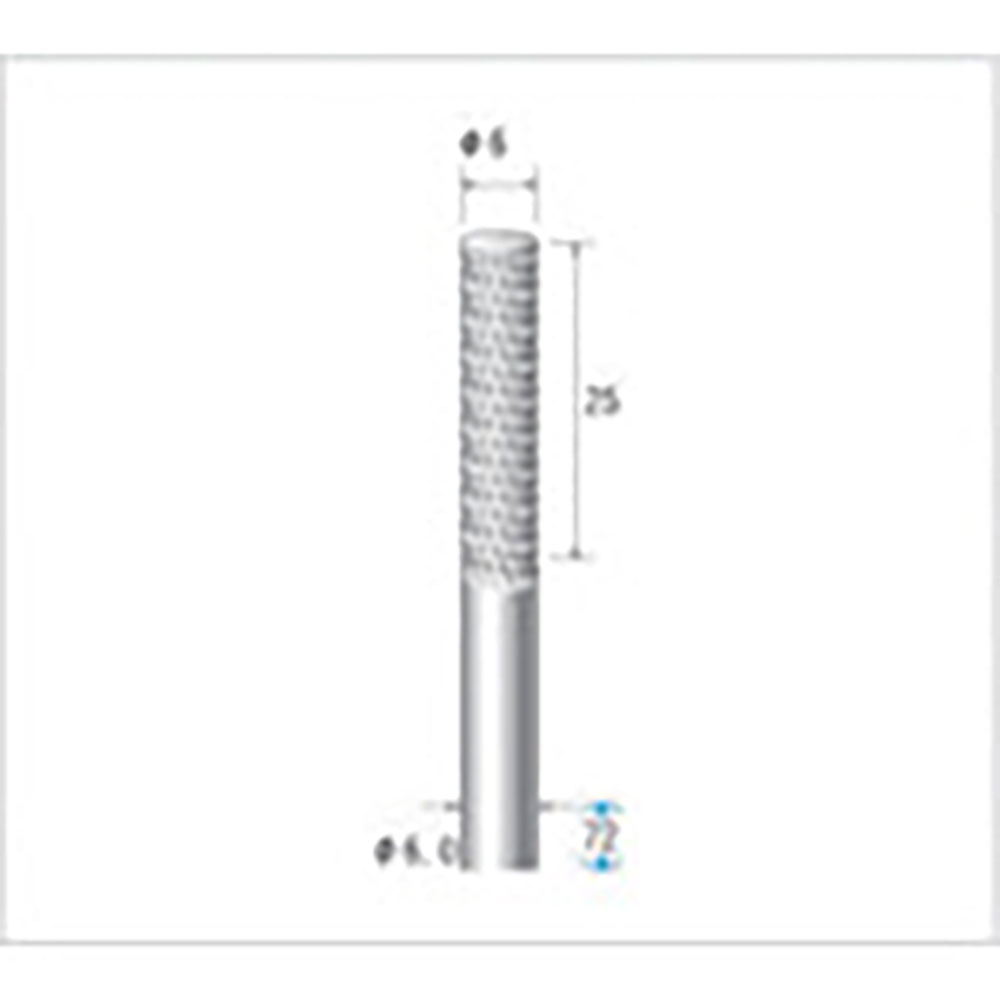 ナカニシ 超硬ルーターカッター 円筒型 ダイヤカット φ6×30×軸φ6 26905_