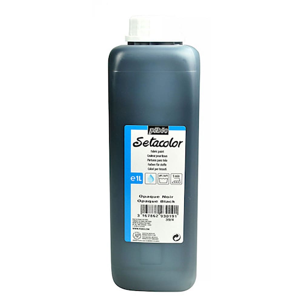 Ｐｅｂｅｏ　布用水性アクリル絵具セタカラー不透明　１Ｌ　ブラックレーキ　２９３０１９＿