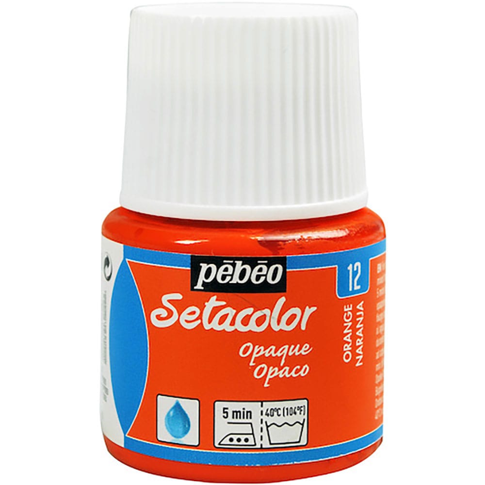 Ｐｅｂｅｏ　布用水性アクリル絵具セタカラー不透明色　４５ｍｌ　オレンジ　２９５０１２＿