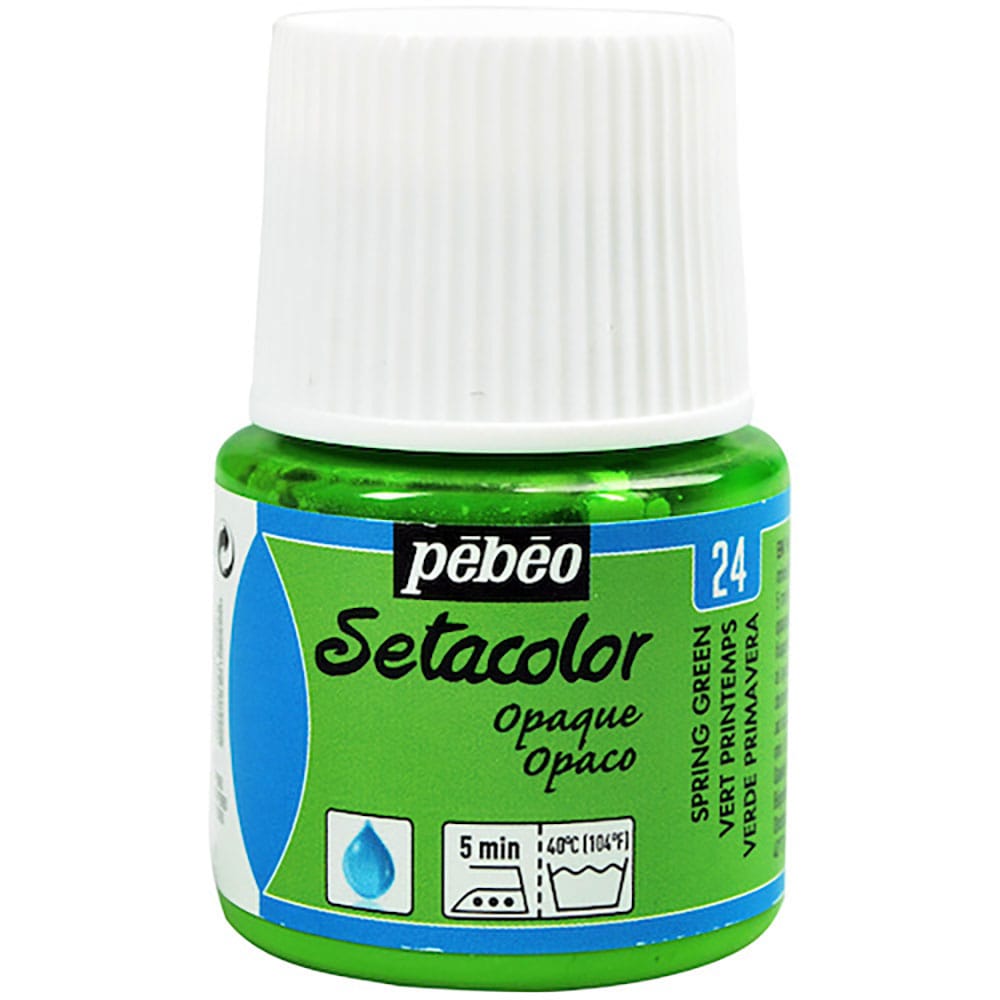 Ｐｅｂｅｏ　布用水性アクリル絵具セタカラー不透明色　４５ｍｌ　スプリンググリーン　２９５０２４＿