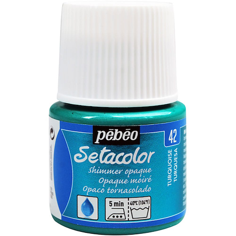 Ｐｅｂｅｏ　布用水性アクリル絵具セタカラーシマー　４５ｍｌ　ターコイズ　２９５０４２＿