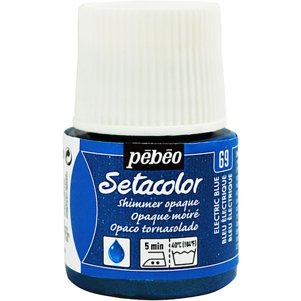 Ｐｅｂｅｏ　布用水性アクリル絵具セタカラーシマー　４５ｍｌ　エレクトリックブルー　２９５０６９＿
