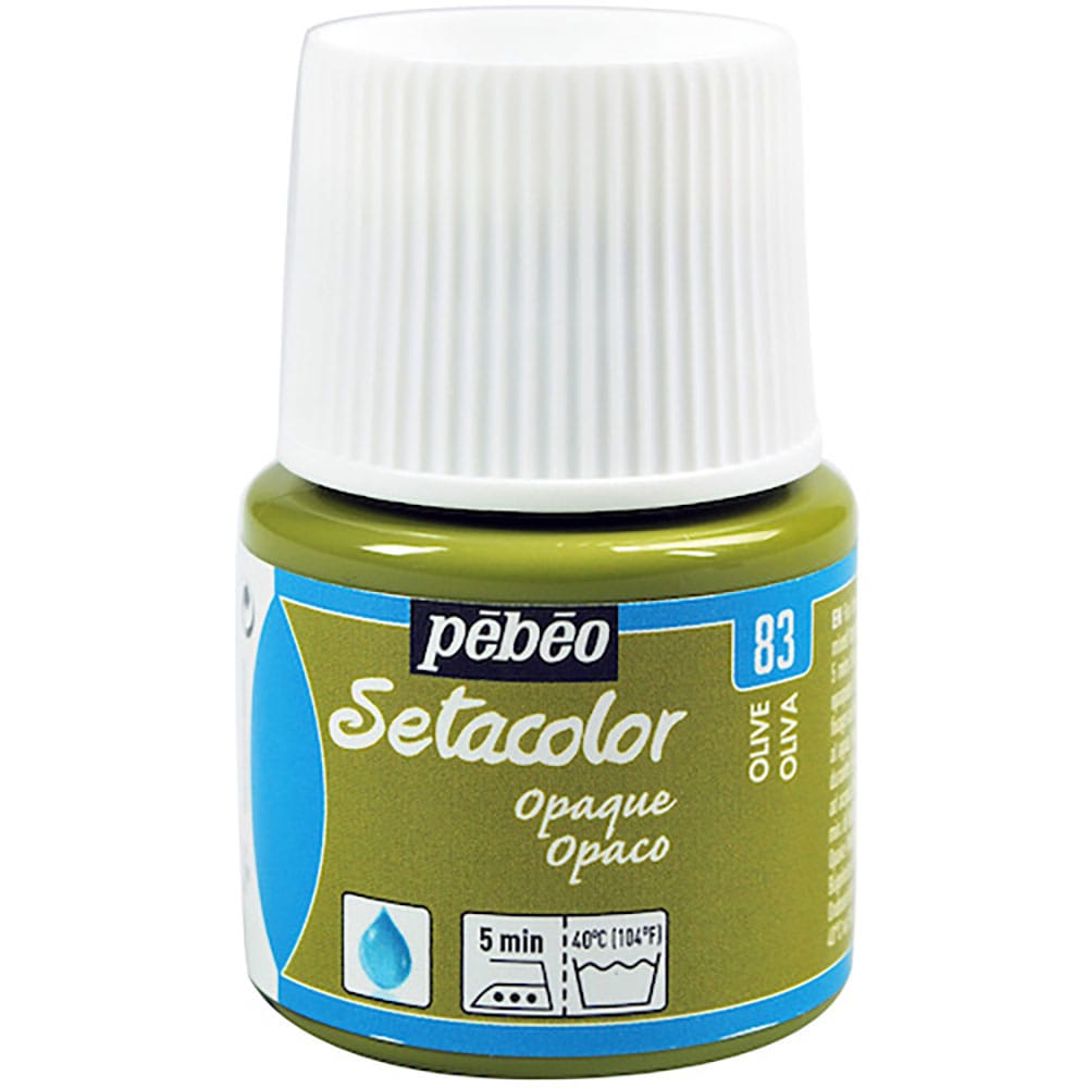 Ｐｅｂｅｏ　布用水性アクリル絵具セタカラー不透明色　４５ｍｌ　オリーブ　２９５０８３＿