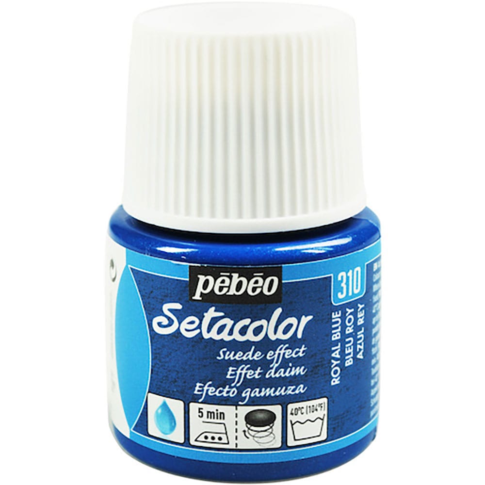 Ｐｅｂｅｏ　布用水性アクリル絵具セタカラースウェード　４５ｍｌ　ロイヤルブルー　２９５３１０＿