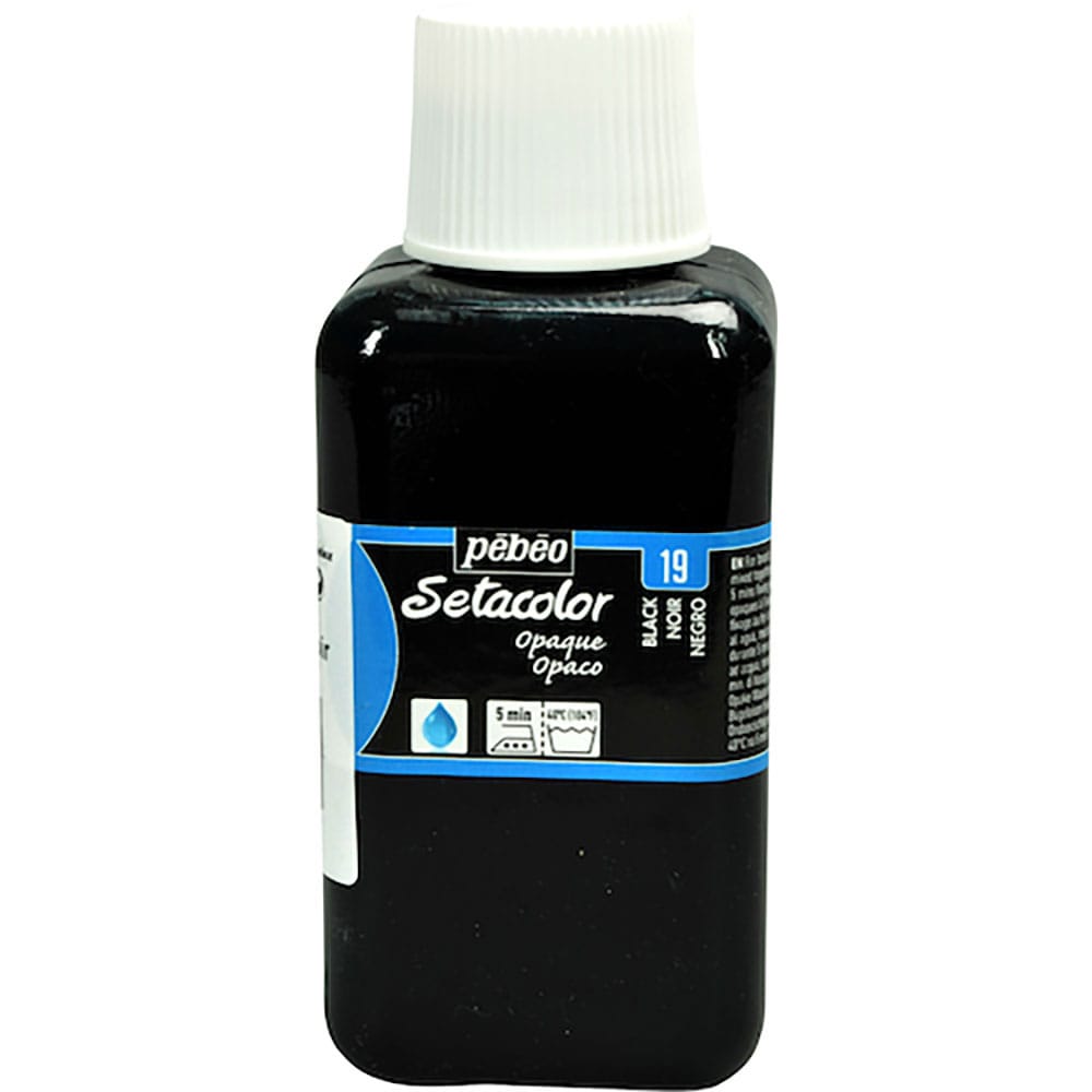 Ｐｅｂｅｏ　布用水性アクリル絵具セタカラー不透明　２５０ｍｌ　ブラックレーキ　　２９６０１９＿