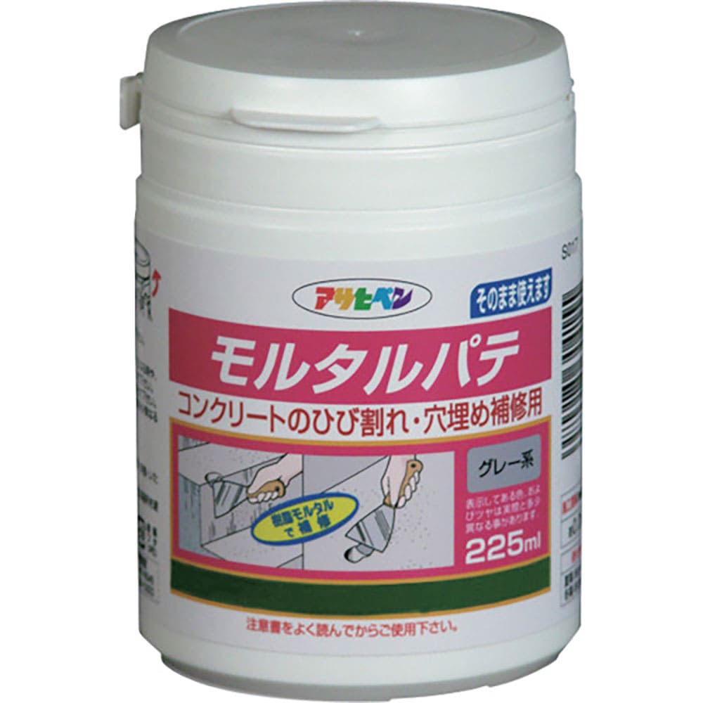 アサヒペン　モルタルパテ２２５ＭＬＳ０１７グレー系　３０４１５５＿