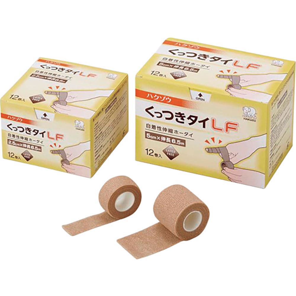 ハクゾウメディカル ハクゾウくっつきタイLF 2.5cm×6.5m 12巻入 3087821_