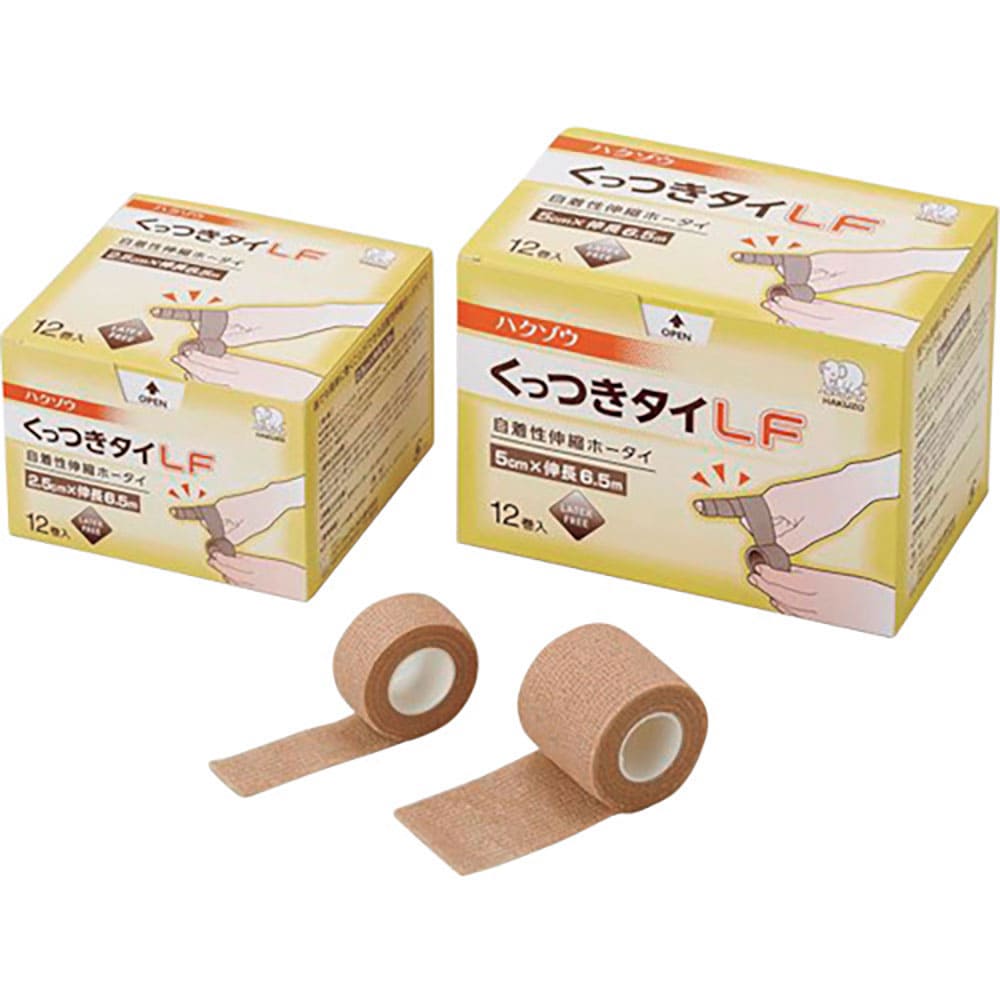ハクゾウメディカル　ハクゾウくっつきタイＬＦ　５ｃｍ×６．５ｍ　１２巻入　３０８７８２２＿