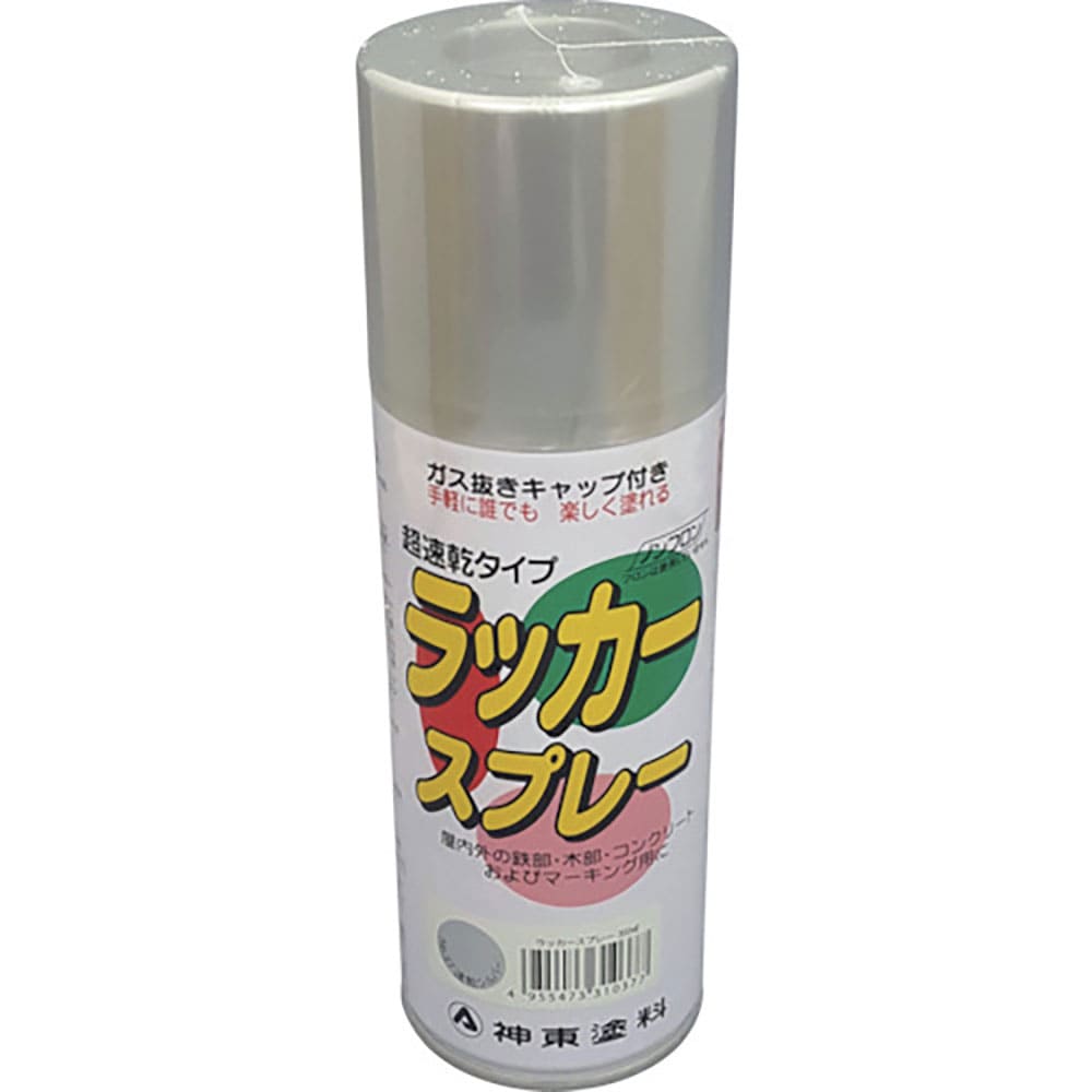 シントー　ラッカースプレー　速乾シルバー　３００ＭＬ　３１３７－０．３＿