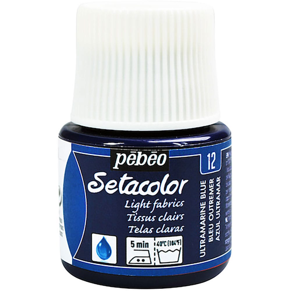 Ｐｅｂｅｏ　布用水性アクリル絵具セタカラー透明色　４５ｍｌ　ウルトラマリンブルー　３２９０１２＿