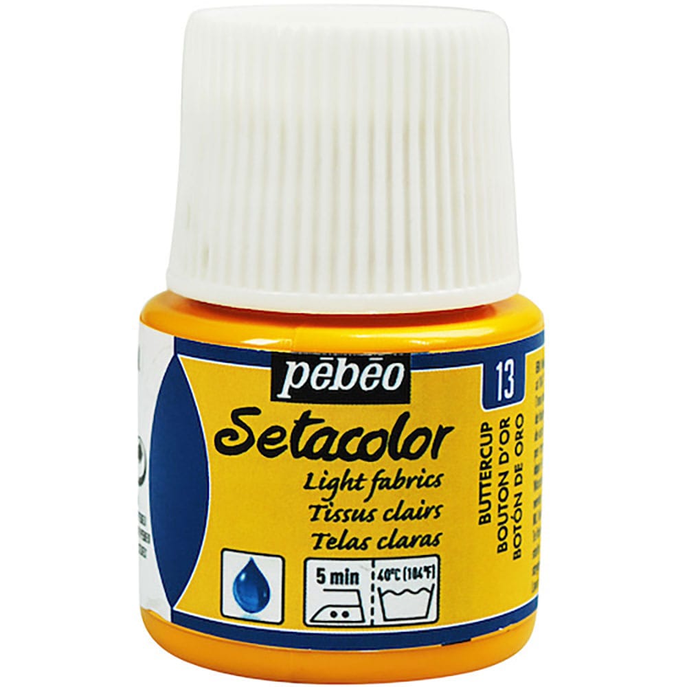 Ｐｅｂｅｏ　布用水性アクリル絵具セタカラー透明色　４５ｍｌ　バターカップ　３２９０１３＿