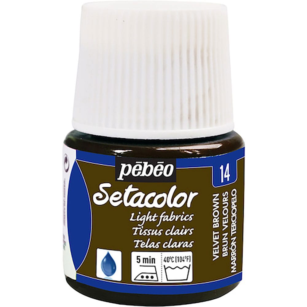 Ｐｅｂｅｏ　布用水性アクリル絵具セタカラー透明色　４５ｍｌ　ベルベットブラウン　３２９０１４＿