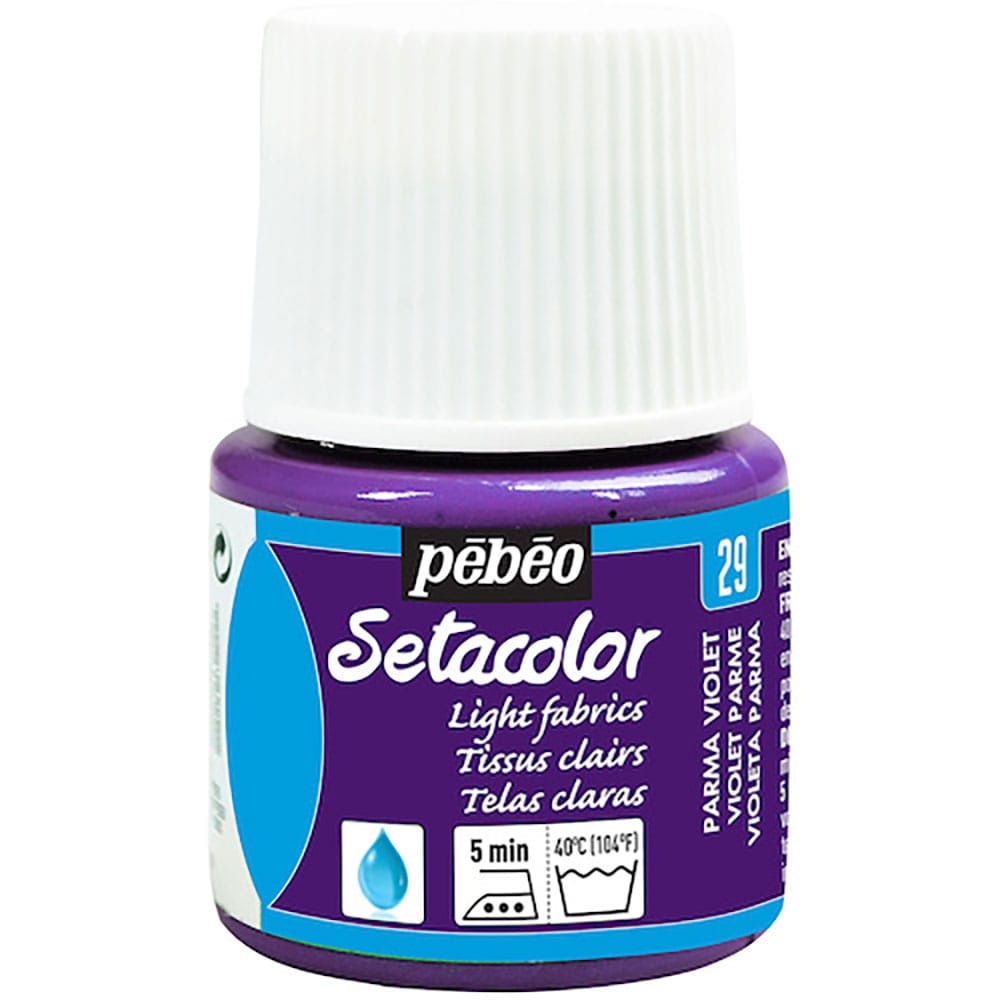 Ｐｅｂｅｏ　布用水性アクリル絵具セタカラー透明色　４５ｍｌ　パルマバイオレット　３２９０２９＿